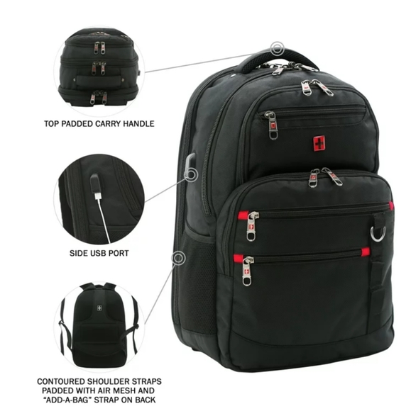 Swiss Tech Bags Swiss Tech Navigator Backpack Wpadded Laptop Section Poshmark